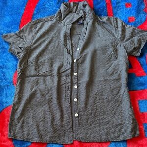 Krazy Kat women’s button up checkered blouse